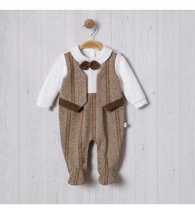 YELEKLİ BALIKSIRTI BEBE ERKEK TULUM