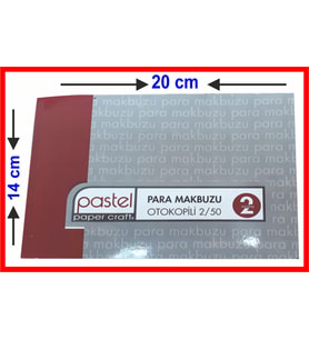 Para Makbuzu 14x20 cm boyutunda 2/50 Otokopili 1 Asıl 1 Suret 2 Nüsha 1 Adet