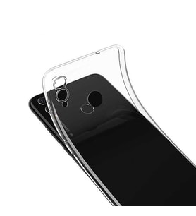 Huawei Honor 8C Kılıf Şeffaf Silikon Hibrit Case (Renksiz)