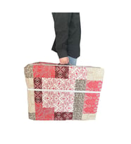 Tek Kişilik Katlanır Yer Yatağı Sünger Yatak 70x180x6 Cm-kırmızı Etnik