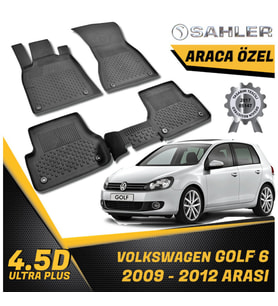 Volkswagen Golf 6 Havuzlu Paspas 4,5D Sahler 2009-2012 Arası
