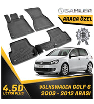 Volkswagen Golf 6 Havuzlu Paspas 4,5D Sahler 2009-2012 Arası