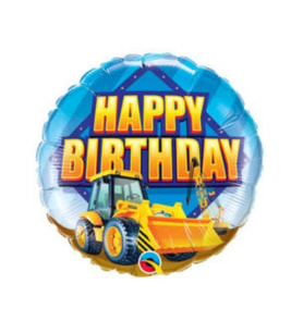 İnşaat Teması Happy Birthday Folyo Balon