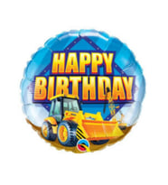 İnşaat Teması Happy Birthday Folyo Balon