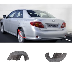 Corolla Çamurluk Davlumbaz Keçe Arka Sağ Sol Set 2007-2013