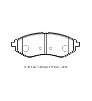 CHEVROLET AVEO- SD- 07/12; ÖN FREN BALATASI (DİSK) (133X48,9X17) (BRAMAX) 96534653 5132-6350
