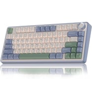 F75 Mekanik RGB TKL Gray Switch Kablosuz Makrolu Hot Swap Klavye Pastel