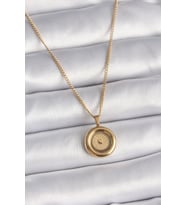 316L Çelik Gold Renk Zincir Gold Model Kadın Kolye TJ-BKO9572