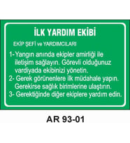 İŞ GÜVENLİĞİ UYARI LEVHASI 1 ADET PVC 21 X 29CM