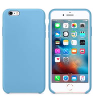 Apple iPhone 6S Altı Açık Liquit Lansman Silikon Gök Mavisi