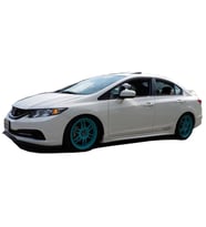 Honda Civic FB7 (2012-2016) Mugen RR Yan Marşpiyel Seti (Plastik)