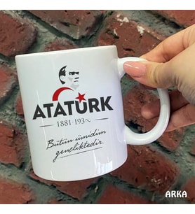 Size Özel Atatürk Bütün Ümidim Gençliktedir  Baskılı Kupa Bardaklar