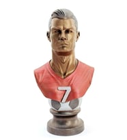 Polyester Ronaldo Figürü Büst