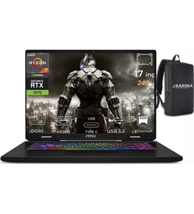 MSI Msı Crosshair A17 Hx Ryzen 7 8840HX D8WGKG-038XTR-K23 32GB 1tb RTX5070 8gb W11PRO 17" Wqxga Gaming Laptop & D8WGKG038XTRK23