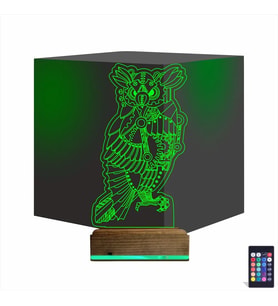Luvivia Baykuş Tasarım 3D Lamba - Masa Gece Lambası