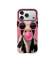 iPhone 17 Pro Max Vorian Çift Katmanlı Kılıf Bubblegum Cow