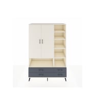 Hyperion Dolap 10 Raflı 4 Çekmeceli 2 Kapaklı 132x44x195 Aytaşı-Aytaşı/Antrasit
