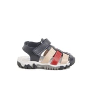 Ayakmod Lacivert Kırmızı Cırtlı Hafif Unisex Çocuk Sandalet 173101 B
