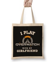 I Play Overwatch With My Girlfriend Bez Çanta Uzun Saplı