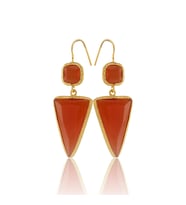 Kadir Jewellery 22 Ayar Altın Kaplama Kadın Sallantılı Küpe -El İşçiliği Ve Hipoalerjenik Küpe