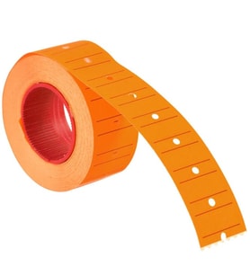 Turuncu Fiyat Etiketi 12x21 mm - 1 Adet