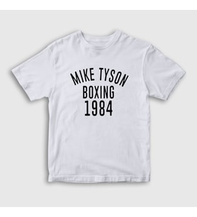 Presmono Unisex Çocuk Beyaz 1984 Mike Tyson T-Shirt 157442tt (Beyaz)