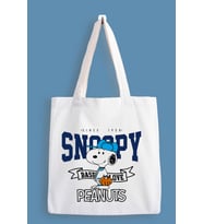 Le Vion Snoopy Peanius Baskılı Bez Çanta, Tote Bag
