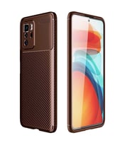 Xiaomi Poco X3 GT Kılıf Karbon Silikon Case (KAHVE)