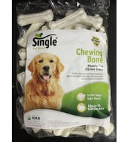 Single Beyaz Pres Kemik 10 cm 30 gr (50 ADET)