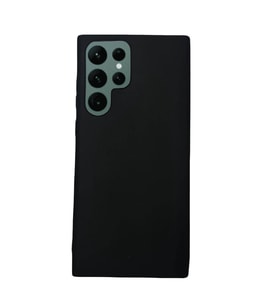 Samsung Galaxy S22 Ultra İnce Mat Silikon Kılıf Siyah