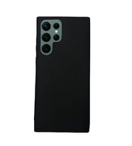 Samsung Galaxy S22 Ultra İnce Mat Silikon Kılıf Siyah