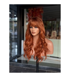 En Özel Dalgalı Bakır Peruk Model