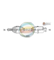 Volkswagen Passat 2015- Seat Ateca 2015- Komple Aks Sağ Ön 36X40 834MM Uzunluk A T 3Q0407272CD Wisco