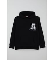 Breeze Erkek Çocuk Sweatshirt A Harfi Yazı Nakış Armalı 9-14 Yaş, Siyah