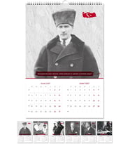 Atatürk Duvar Takvimi Denizci Gemici Takvimi 33x48 cm
