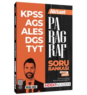 İndeks Aktüel Kpss Ales Dgs Tyt Paragraf Çözümlü Soru Bankası Berk Ekici