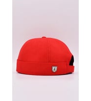 Kırmızı Hiphop Docker Şapka %100 Pamuk Katlamalı Cap