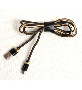Zore Poro Micro Usb Kablo 1M (Siyah-Gold)