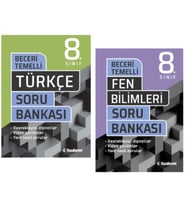 TUDEM YAYINLARI 8.SINIF LGS BECERİ TEMELLİ TÜRKÇE - FEN BİLİMLERİ - SORU BANKASI
