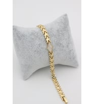 STİL İNCİSİ/XUPING JEWELRY ÜÇGEN ZİRKON TAŞLI BİLEKLİK (Altın Rengi)