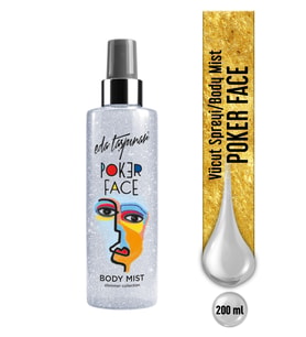 Eda Taşpınar Poker Face Simli Body Mist Vücut Spreyi 200ml.