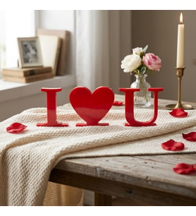 I Love U Seni Seviyorum Love Letters Kırmızı