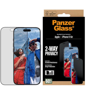 PanzerGlass iPhone 17 Air UWF Şeffaf Cam Ekran Koruyucu (Hizalama Aparatlı)