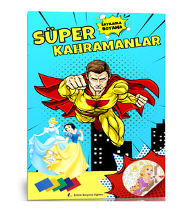 Sayılarla Süper Kahramanlar Boyama Seti (25 Kahraman Boyaması)