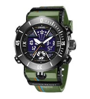 Smael Erkek Kol Saati Analog Dijital Spor Moda Trend 8051Y Saat (Yeşil)