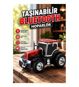 Retro Araç Tasarımlı Bluetooth Hoparlör 12W TWS Destekli LED Işıklı Taşınabilir Müzik Sistemi