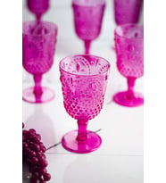 Akrilik Pembe Tekli Kadeh & Su Meşrubat Kahve Yanı Bardağı 450 ml ( Cam Değildir )