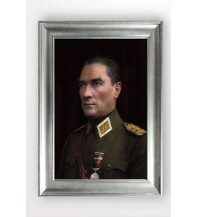 Gümüş Çerçeveli Atatürk Tablo a632