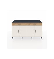 Kronos Konsol 4 Raflı 2 Çekmeceli 4 Kapaklı 176x59x99 Antrasit-Aytaşı/Çam