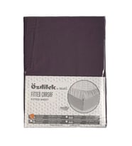 Özdilek Fitted Lastikli Tek Kişilik Çarşaf Seti (100x200)-Mürdüm